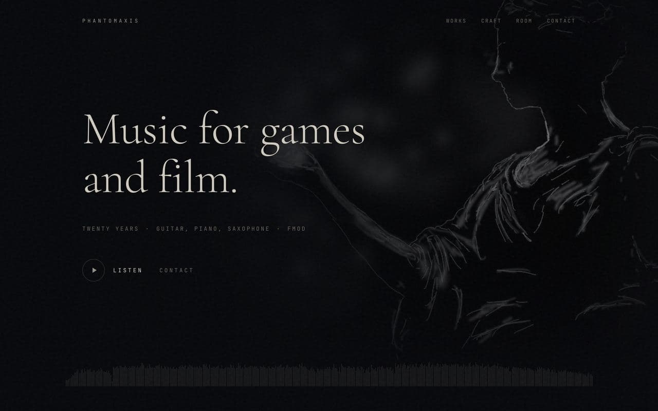 PhantomAxis Studios — homepage